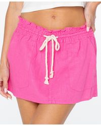 Roxy - Oceanside Front Pocket Mini Skirt - Lyst