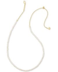 Kendra Scott - 14k Gold-plated Cultured Freshwater Pearl 19" Strand Necklace - Lyst