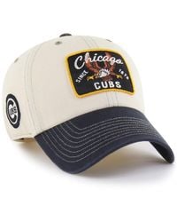 '47 - Natural/black Chicago Cubs Keepsake Collection Clean Up Adjustable Hat - Lyst