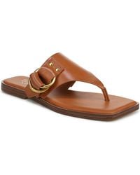 Franco Sarto - Mavie Open Toe Thong Sandals - Lyst