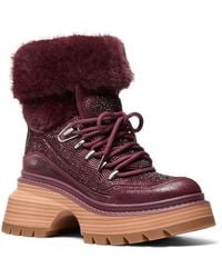 Michael Kors - Michael Shiloh Lace-up Boots - Lyst