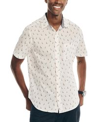 Nautica - Classic-fit Sailboat Print Short-sleeve Shirt - Lyst