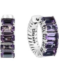 Effy - Effy Small Hoop Earrings (3-1/3 Ct. T.w. - Lyst