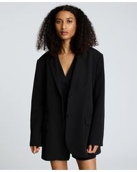 Kenneth Cole - Luxe Stretch Twill Two-button Boyfriend Blazer - Lyst