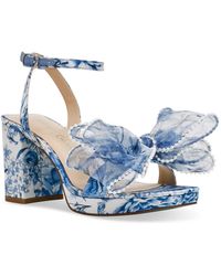 women's maccie beaded bow platform dress sandals Betsey Johnson Women's Duke Bow Platform Dress Sandals