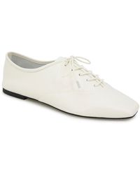 Kenneth Cole - Justice Square Toe Lace Up Flats - Lyst