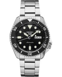 Seiko - Automatic 5 Sports Stainless Steel Bracelet Watch 43mm - Lyst