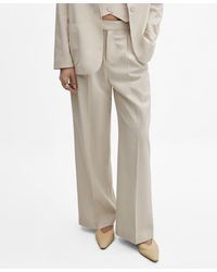 Mango - Pleated Suit Pants - Lyst