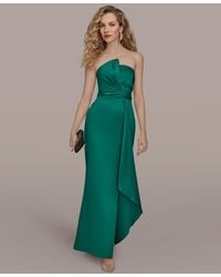 Donna Karan - Asymmetric Twist Strapless Gown - Lyst