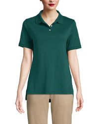 Lands' End - School Uniform Short Sleeve Interlock Polo Shirt - Lyst