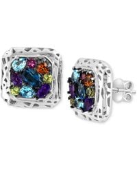 Effy - Effy Multi-gemstone Cluster Stud Earrings (2-1/2 Ct. T.w. - Lyst