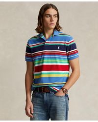 Polo Ralph Lauren - Classic-fit Striped Mesh Polo Shirt - Lyst