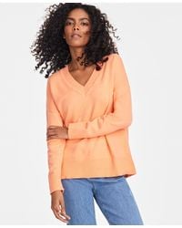 On 34th - V-neck Dropped-shoulder Sweater - Lyst