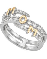Macy's - Lab-created White Sapphire Mom Wrap Ring (3/4 Ct. T.w. - Lyst