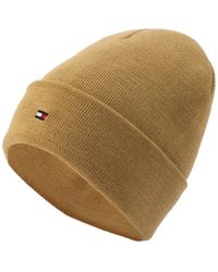 Tommy Hilfiger - Flag Embroidery Double Cuff Beanie - Lyst
