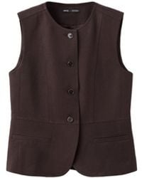 Mango - Buttoned Lyocell Vest - Lyst