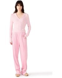 Steve Madden - V-neck Stripe Sweater - Lyst