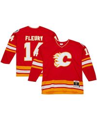 Mitchell & Ness - Theoren Fleury Calgary Flames 1988/89 Blue Line Player Jersey - Lyst