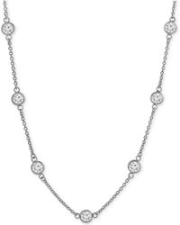 Giani Bernini - Cubic Zirconia Bezel-set Statement Necklace In 18k Gold-plated Sterling Silver - Lyst