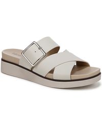 LifeStride - Getaway Open Square Toe Platform Slide Sandals - Lyst