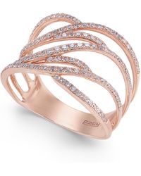 Effy - Diamond Ring In 14k Rose Gold (3/8 Ct. T.w.) - Lyst
