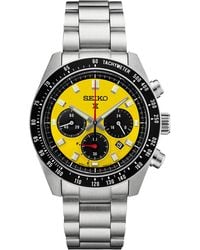 Seiko - Chronograph Solar Prospex Speedtimer Stainless Steel Bracelet Watch 41mm - Lyst