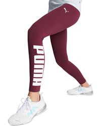 PUMA - Athletic Graphic Full-length leggings - Lyst