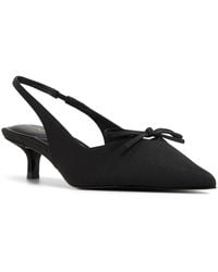 ALDO - Azizza Sling-back Bow Kitten Heel Pumps - Lyst