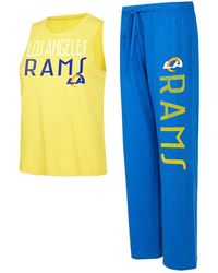 Concepts Sport - Royal/gold Los Angeles Rams Muscle Tank Top Pants Lounge Set - Lyst
