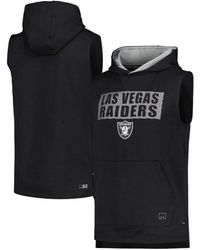 MSX by Michael Strahan - Las Vegas Raiders Marathon Sleeveless Pullover Hoodie - Lyst