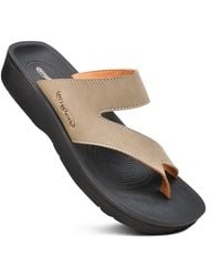 AEROTHOTIC - Odal Split Toe Arch Support Sandals - Lyst