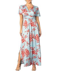 Kiyonna - Vienna Kimono Sleeve Long Maxi Dress - Lyst