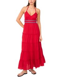 Vince Camuto - Crochet-trim Tiered Maxi Dress - Lyst