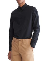 Calvin Klein - Slim Fit Collar Button-down Shirt - Lyst