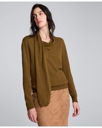 Kenneth Cole - Long Sleeve Scarf Sweater - Lyst
