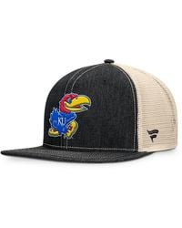 Fanatics - Black/natural Kansas Jayhawks Legend Trucker Snapback Hat - Lyst