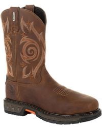 Georgia Boot - Carbo-tec Lt Steel Toe Waterproof Pull On Work Boot - Lyst