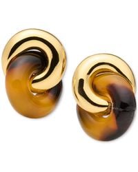 Kate Spade - Two-tone Interlock Stud Earrings - Lyst