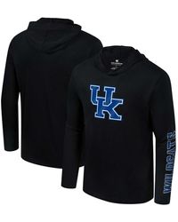 Colosseum Athletics - Kentucky Wildcats Color Pop Active Blend 2-hit Long Sleeve Hooded T-shirt - Lyst
