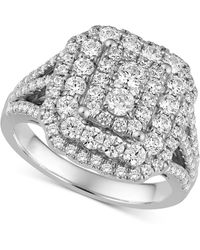 Macy's - Diamond Cluster Engagement Ring (1-3/4 Ct. T.w - Lyst