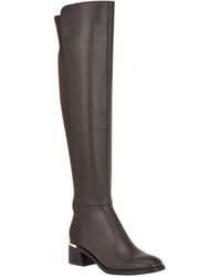 Calvin Klein - Jotty Round Toe Over The Knee Dress Boots - Lyst