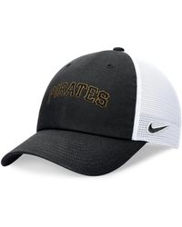 Nike - Black Pittsburgh Pirates Evergreen Wordmark Trucker Adjustable Hat - Lyst