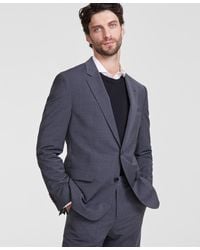 BOSS - By Boss Modern-fit Solid Wool Blend Suit Jacket - Lyst