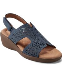 Easy Spirit - Kali Low Wedge Slingback Sandals - Lyst