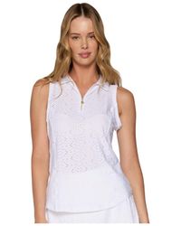 G Lifestyle Clothing - G Lifestyle Sleeveless Zip Polo - Lyst