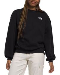The North Face - Evolution Oversized Crewneck Fleece Sweatshirt - Lyst