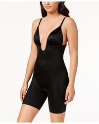 Spanx - Suit Your Fancy Plunge Low-Back Mid-Thigh Bodysuit - Lyst