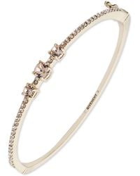 Givenchy - Silk Crystal Stone Gold-tone Bangle Bracelet - Lyst