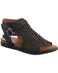 Spring Step - Covington Leather Cut-out Sandal - Lyst