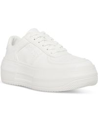 Steve Madden - Perrin Leather Athletic Casual And Fashion Sneakers - Lyst